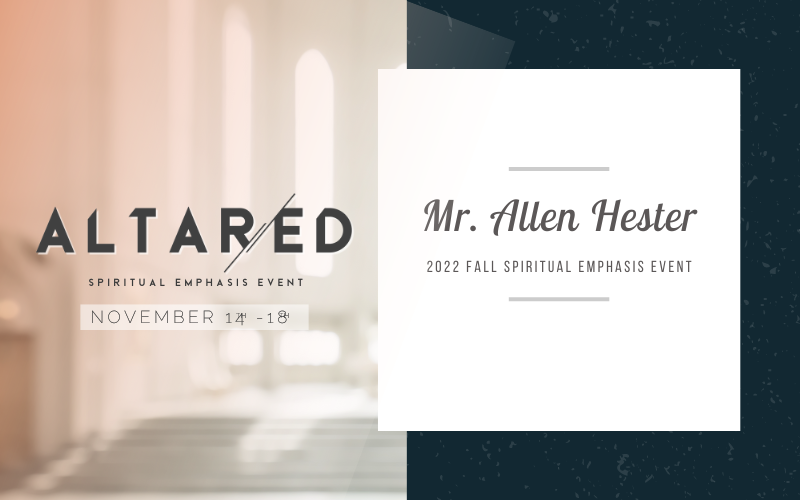 Altar/ed: Celebrating God’s Goodness